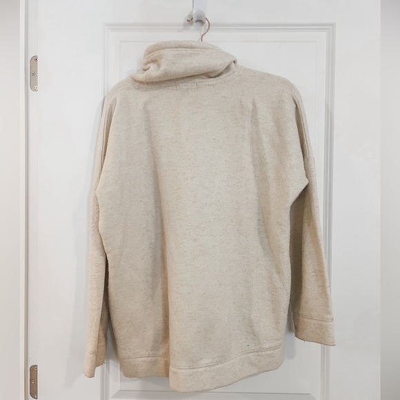 J Crew Funnel Neck Heavyweight Wool Blend Sweatshirt  size M - Picture 2 of 4